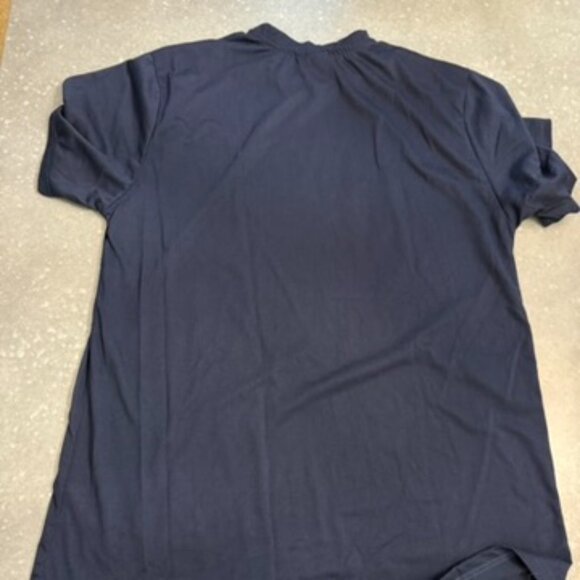 Adidas Navy Blue Logo Graphic T-Shirt - Size 2XL - Picture 4 of 8